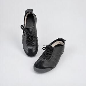 Onitsuka Tiger Mexico 66 Triple Black Leather Sneakers EU 40.5